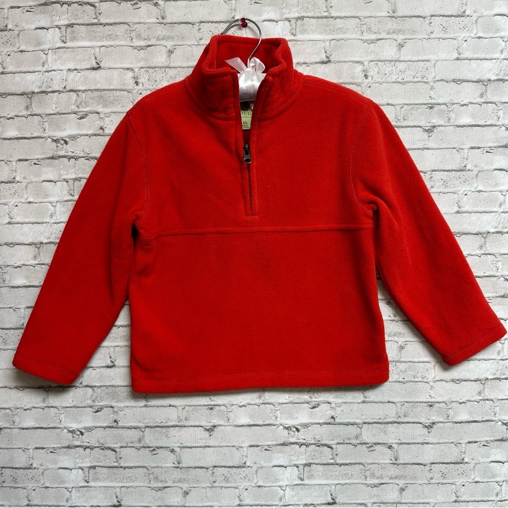 Class Club Kids Boys Size 4/5 Red Sweatshirt Jacket 1/4 Zip